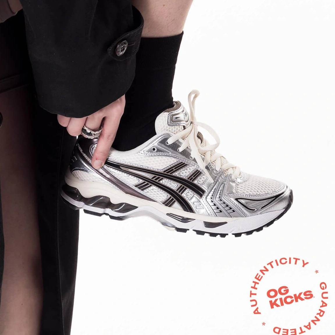 Gel-Kayano Metallic Plum Cream 14 Black ASICS 0729